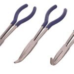 Precizni alati za rad na automobilima i industriji, set od tri pinzete za razne namjene.