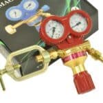 Precizni ventil za hlađenje i klimatizaciju sa manometrom, kompresorski alat za auto servis.