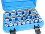 Set SPLINE E-Torx Gedora 1/2" CrV 8-36mm JC20001