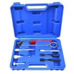 Set za auto ključeve i alat za održavanje, u plavoj kutiji, visok kvalitet i otpornost.
