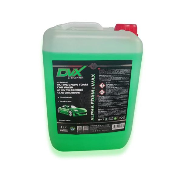 DivorteX Alpha Foam Wax Aktivna Pjena za Pranje Auta 4L pH Neutr