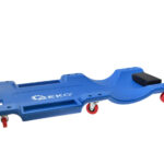 Ekipaž sa točkom za podizanje i vožnju, plave boje, za lakoće transporta i rukovanje alatima.