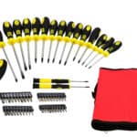 Razni šrafcigeri i set za svaki posao, uključujući razne veličine i tipove.