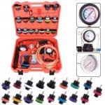 Razvodnik za tlakove vage, manometar, skup alatki za auto servis, tester za sistem za gorivo, kompresor, sledeći za pumpanje, i dodatni pribor za auto industriju.