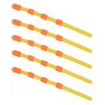 Otvoreni nastavci za vazdušne pištolje, žuti i narančasti, industrijski alati za čišćenje i radove.