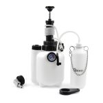 Ultrakutki kompresor za auto gume sa mjeračem pritiska i dodatnim priborom, idealan za brzu i pouzdanu provjeru pritiska.