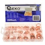 Međuslozi od bakra, komplet 220 komada, za pneumatske alate i kompresore.