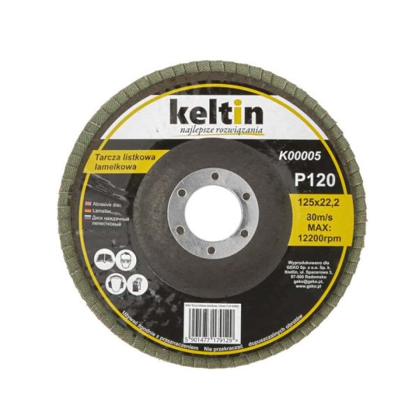 Brusna Ploča Za Brusilicu 125MM P120 Šmirgl Papir KELTIN