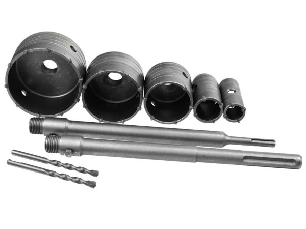 Kroneri 30 40 65 80 100mm i Adapter 350mm Za SDS PLUS i MAX Set