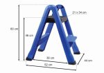 Plašticne Sklopive Ljestve 2 Gazišta 60CM 150KG