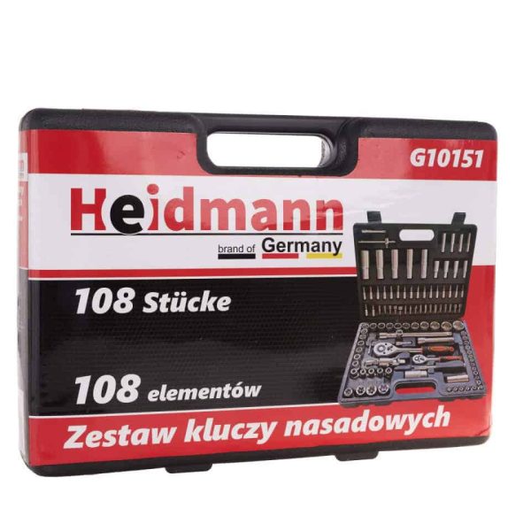 Razvodni set ključeva za auto, 108 komada, profesionalni alat, Heidmann, Njemačka.