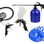 Alt text: Komplet alata za zračne autoservisne i industrijske potrebe.