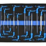 Set pneumatskih ključeva u plastičnoj kutiji za profesionalnu i kućnu upotrebu.