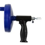 Altt text: Ručni alat za povećanje plina ili vazduha, plastično kućište, crni i plavi dizajn.