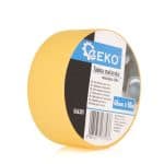 Žuta samoljepljiva traka za maskiranje, 48mm x 50m, za bojenje i zaštitu površina.