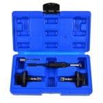 Precizni alat za automobilsku popravku u plavnoj zaštitnoj kutiji.