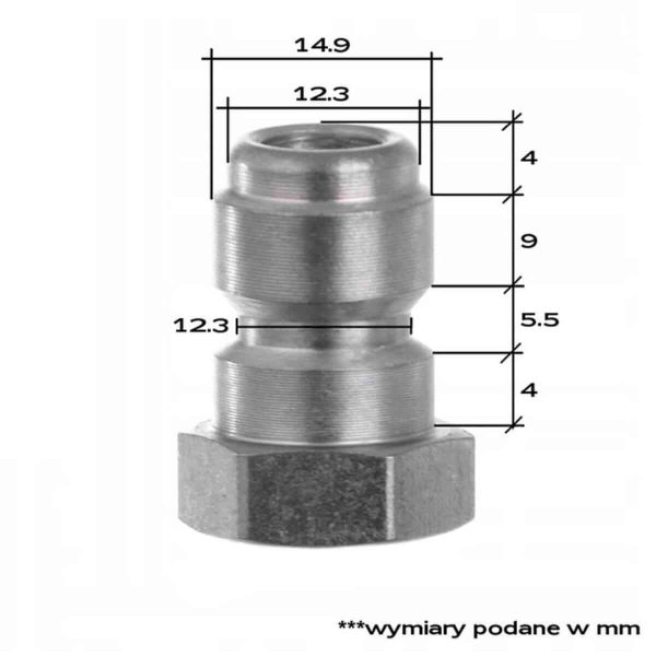 Brza Spojnica Utikač Muška BASIC za Karcher na 3/8" M BSP