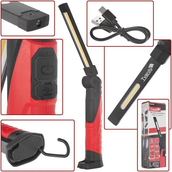 Led Lampa Za Radionice Sa Magnetom 5W+3W 2600mAh 650lm IP44