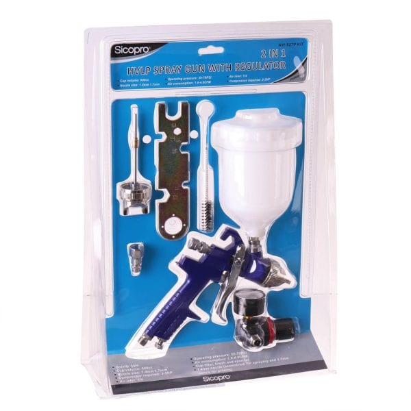 Šprica Za Farbanje SICOPRO Dvije Dizne i Regulator 1,4mm 1,7mm