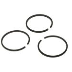 O-prstenovi za kompresore i pneumatske alate, set od tri, čelični, crne boje.