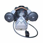 Visokokvalitetni kompresor za zrak, industrijski i profesionalni, sa dualnim motorom i punjenjem.