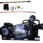 Metalni kompresor za zrak s priborom za industrijsku upotrebu, visok kvalitet i pouzdanost.