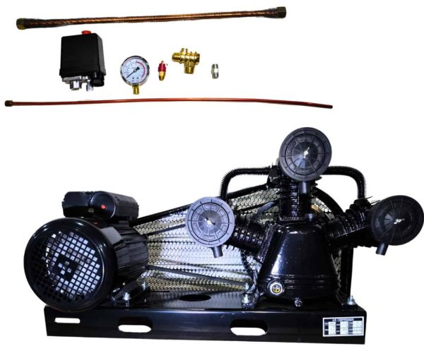 Elektro Motor i Glava za Kompresor 3kW 360L/min