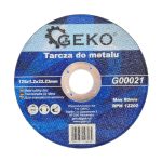 Tarcza za metal sa ručkom za brušenje i rezanje, 125x1.2x22.23mm, Geko, visok kvalitet, industrijska upotreba.