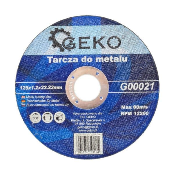 Brusna Ploča 125x1,2x22,23mm G00021 Geko 125mm 1,2mm