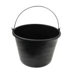 Crvena gumena kanta za alat, otpornog na habanje, idealna za građevinske radove i превоđenje tekućina.