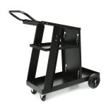 Skriveni kontejner za alate, crne boje, za skladištenje i transport alata, idealan za radionice i proizvodne pogone.