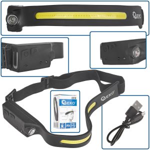 Naglavna Led Lampa Sa Senzorom Pokreta 3W Cob + 1W Xpe