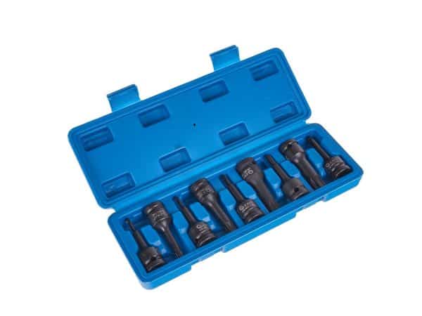 Set 9 Udarnih Torx Toreksa Nasadnih Ključeva Gedora T20-T70