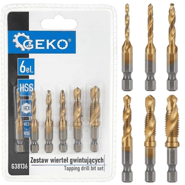 Set Borera Svrdla Za Urezivanje Navoja M3-M10 HSS Ureznice 6/1
