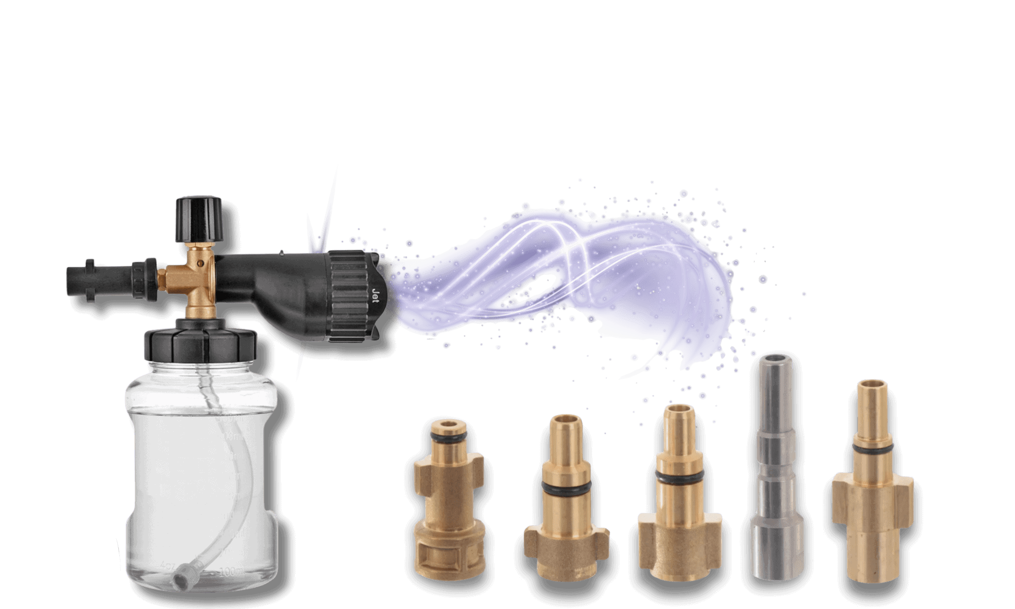 Aparat za pravljenje magle za čišćenje i hlađenje, sa raznim nastavcima, savršen za industrijske i komercijalne potrebe.