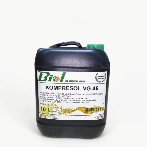 BIOL Ulje Za Kompresore KOMPRESOL VG 46 10L