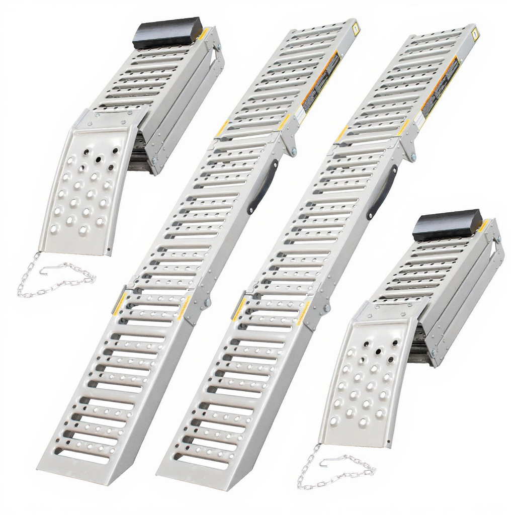 Navozna Rampa Platforma Čelična Rasklopiva Set 2/1 Navozna Rampa Platforma Čelična Rasklopiva Set 2/1