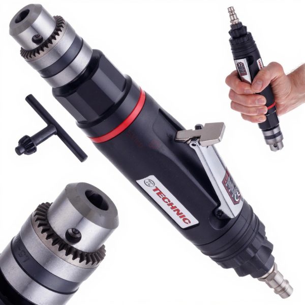 Pneumatska Bušilica Ravna sa Steznom Glavom i Ključem