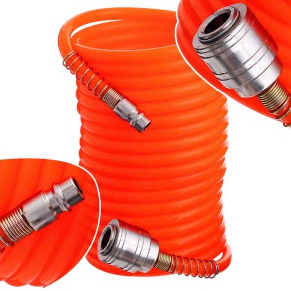 Spiralno Crijevo za Kompresor 15m 5x8mm Sa Brzim Spojnicama PE