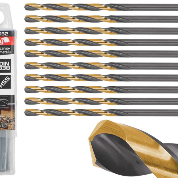 Borer Za Metal Zlatno-Crni HSS 3.20MM T02032 TVARDY