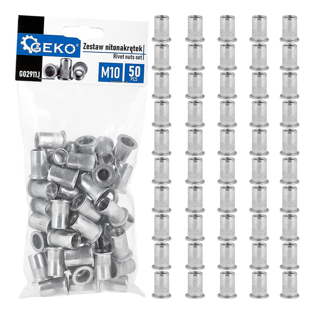 Navojne Alu Nitne Čahure Sa Navojem 10MM M10 1,0-3,5 Set 50/1 Navojne Alu Nitne Čahure Sa Navojem 10MM M10 1,0-3,5 Set 50/1