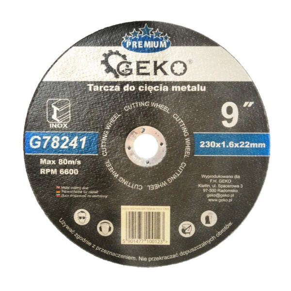 Rezna Ploča Za Brusilicu 230x1,6X22,2MM G78241 GEKO PREMIUM