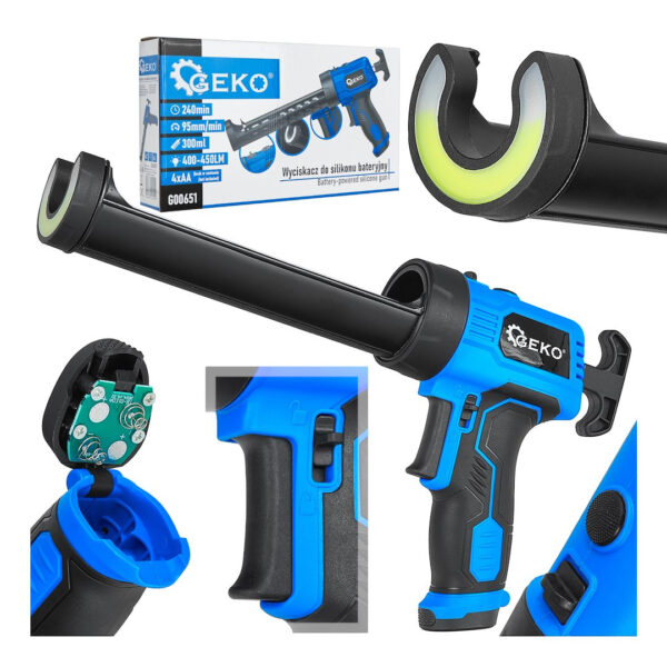 AKU Pištolj Za Silikon Sa LED Svjetlom G00651