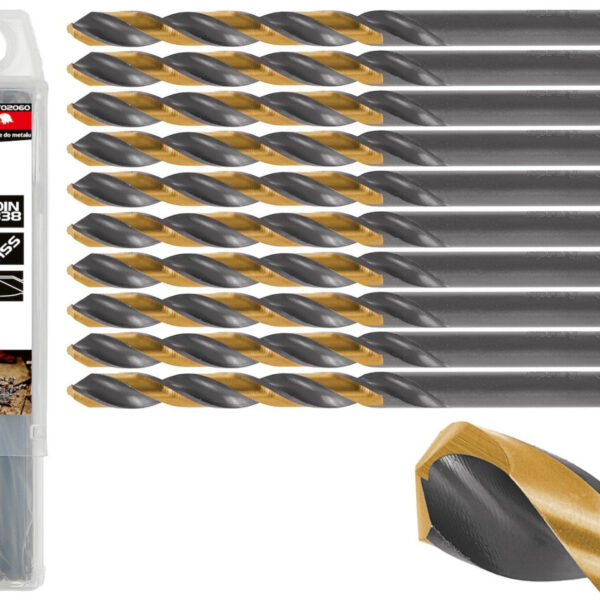 Borer Za Metal Zlatno-Crni HSS 6.00MM T02060 TVARDY