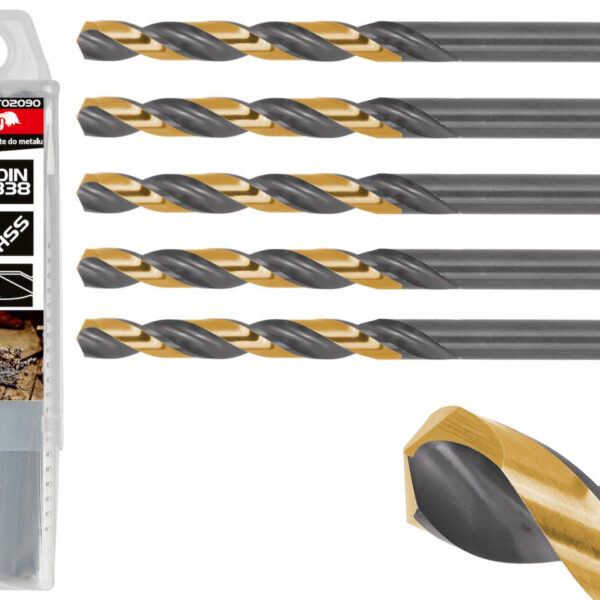 Borer Za Metal Zlatno-Crni HSS 9.00MM T02090 TVARDY