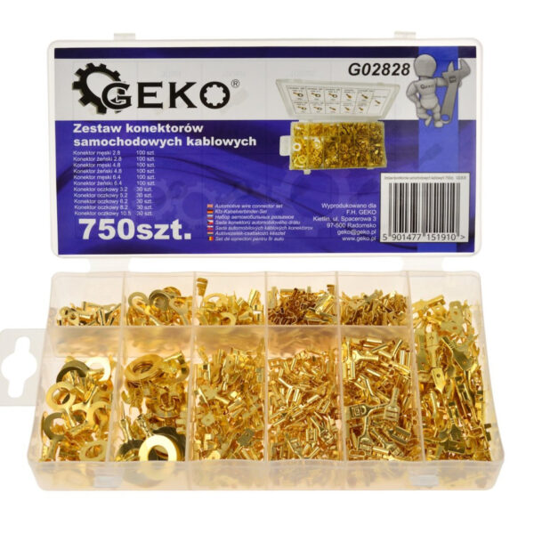 Set Neizolovanih Terminalnih Konektora Za Kablove 750/1 G02828