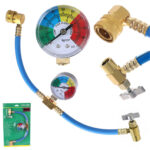 Crijevo Sa Brzim Spojnicama Za Punjenje Klima Sa Manometrom