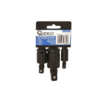 Set 3/1 Zglobnih Prelaza Za Gedore 1/2" 3/8" 1/4" CRV-MO