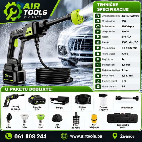 AIR Tools Cordless Pressure Washer Ad