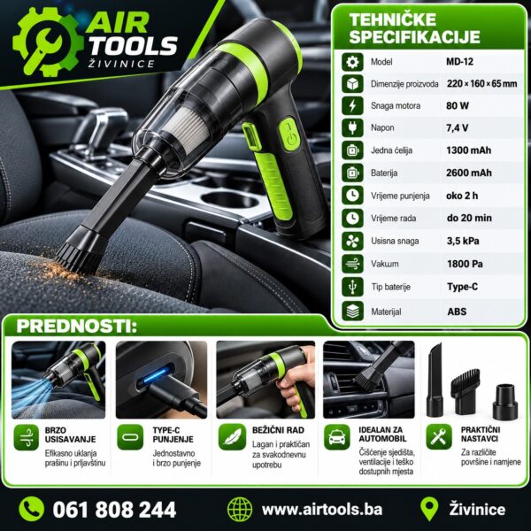 Air Tools Cordless Vacuum Promo